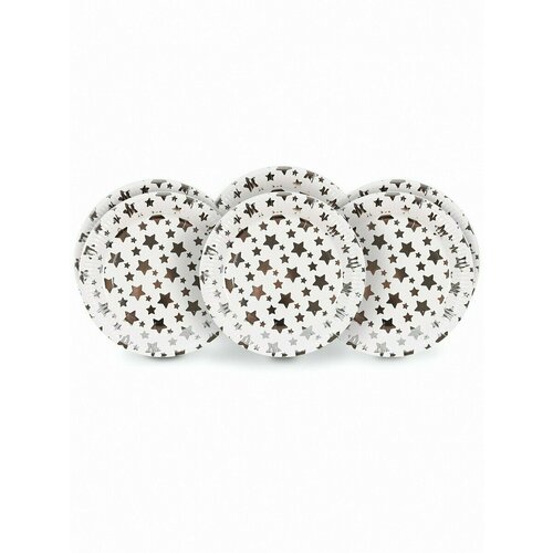 Набор тарелок Звезды, 6 штук, 23 см