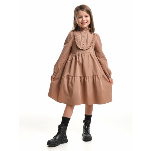 Платье Mini Maxi, размер 104, коричневый