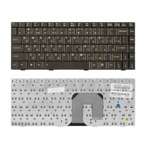 Клавиатура для ноутбука Asus F9, F9S, F9E, F9D, F6, F6V, U3, U6 Series. Плоский Enter. Черная, без рамки. PN: K022462AS1, MP-06833SU-528 черный