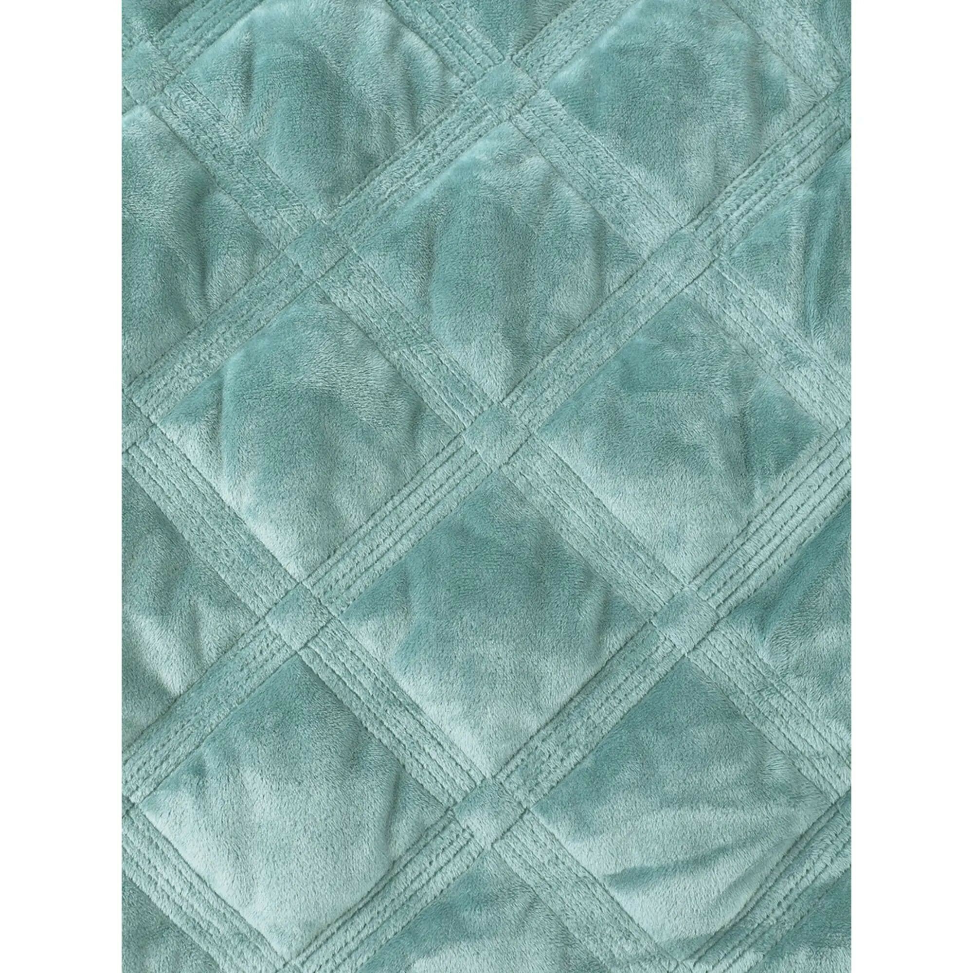 Romance Покрывало Esfira цвет: бирюзовый (160х220 см) - фотография № 2