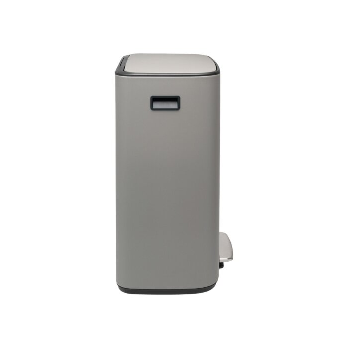 Мусорный бак с педалью 2 х 30 л Brabantia Pedal Bin Bo Минерально-серый - фото №12