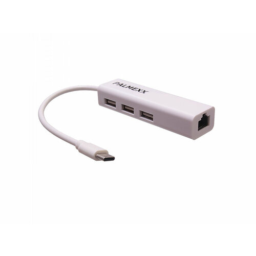 Хаб USB Palmexx USB Type-C - 3xUSB + Ethernet PX/HUB C-type USB Eth