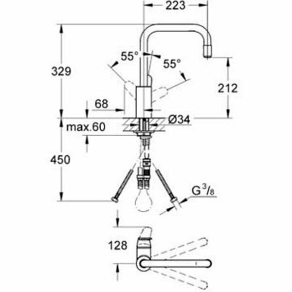 Смеситель для мойки GROHE - фото №10