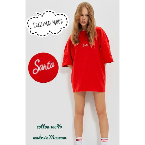 фото Футболка размер one size 40 -54, красный call me' baby