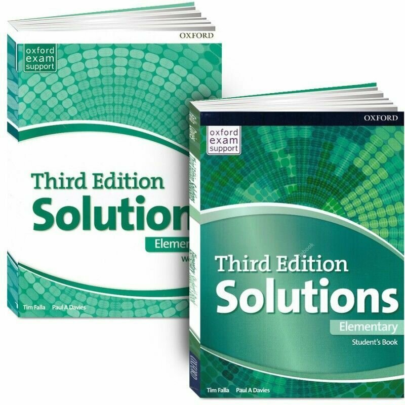 Solutions Elementary. Полный комплект: Учебник + Рабочая Тетрадь + CD/DVD (3rd edition)