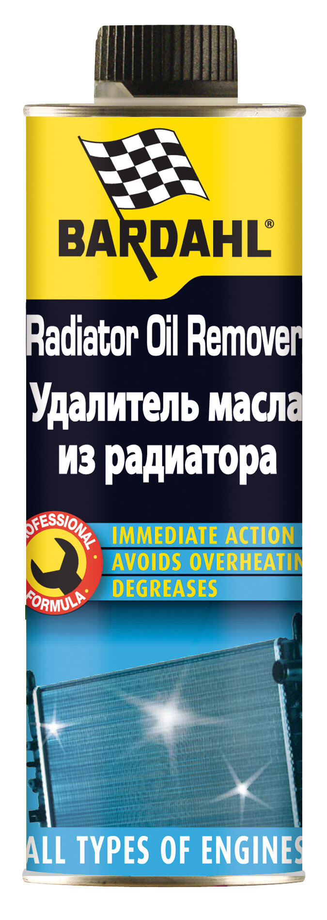 RADIATOR OIL REMOVER Средство для удаления масла из системы охлаждения 300мл BARDAHL 4020