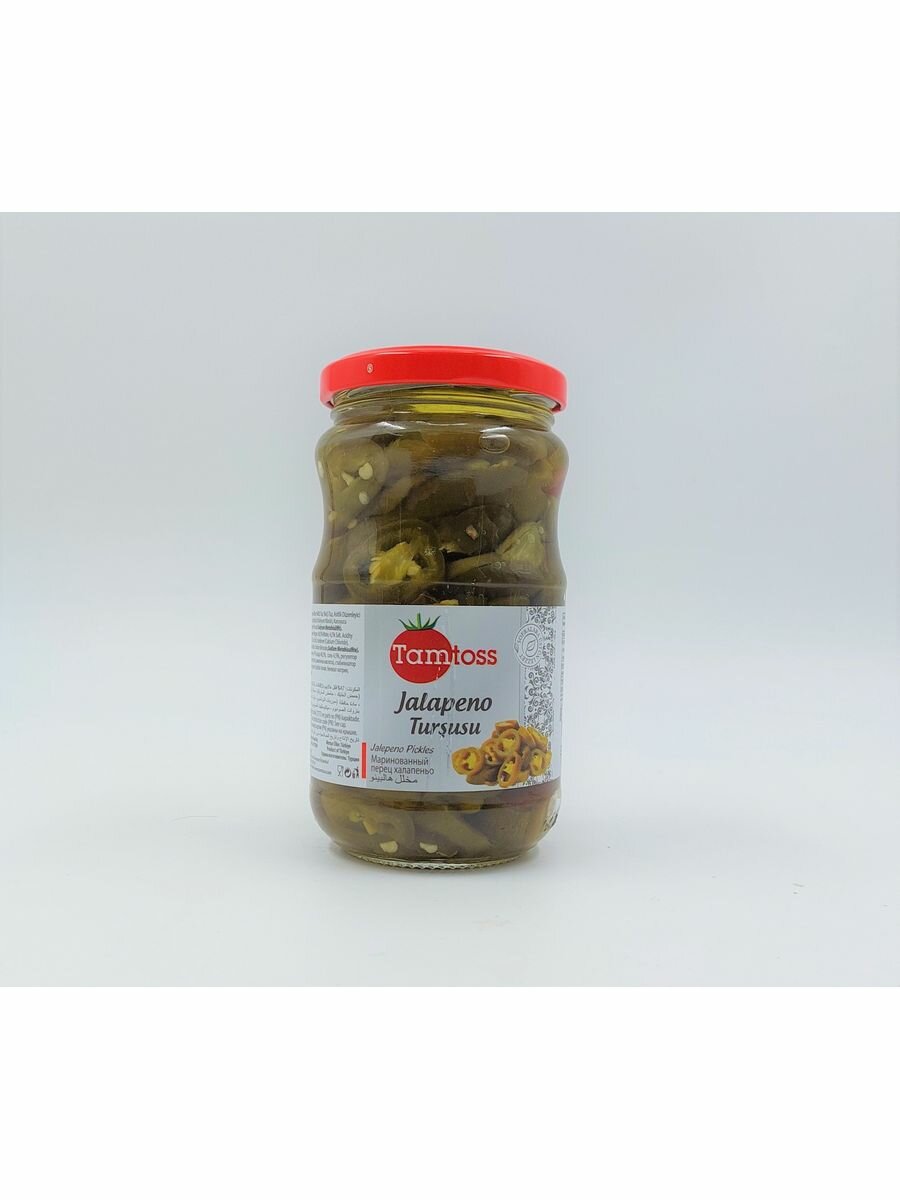 Маринованные острые перцы Халапеньо ,TAMTOSS Jalapeno 370гр (Net 180)