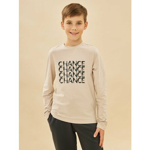 фото Лонгслив noble people, размер 158, бежевый