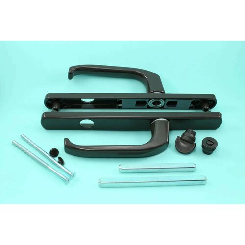 Ручка для двери (нажимной гарнитур) DENIZ 25/90 WC для ванной темно-коричневый, RAL 8019