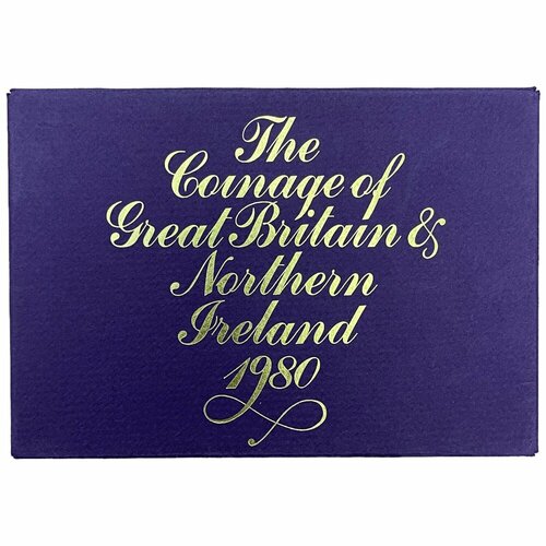 Великобритания 1/2, 1, 2, 5, 10, 50 пенсов Coinage of Great Britain & Northern Ireland 1980 г.