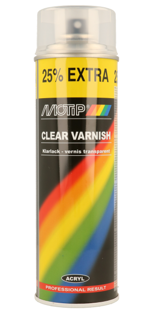 Лак акриловый прозрачный аэрозоль Motip Clear Coat 600ml