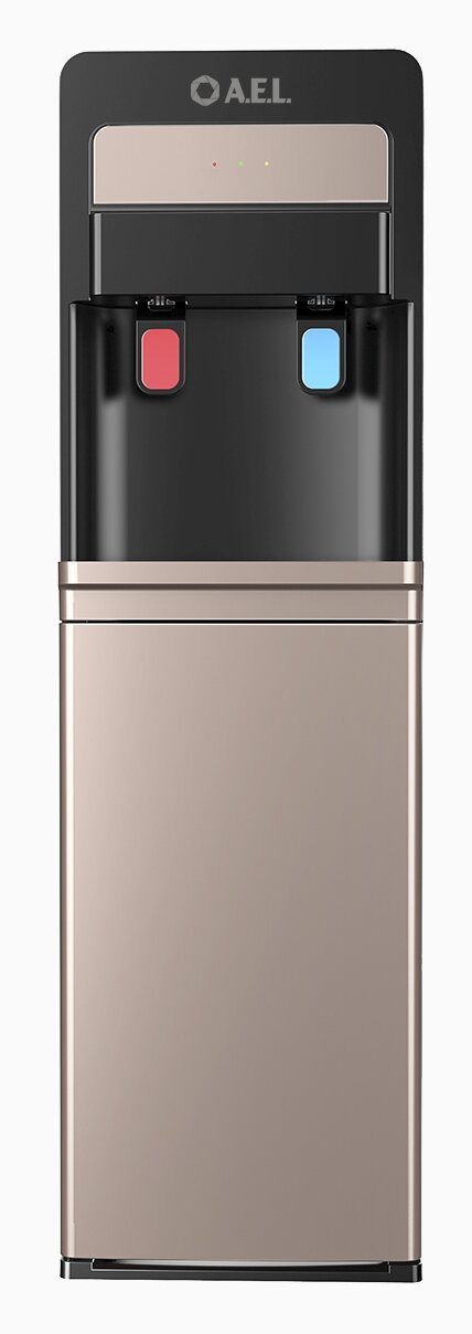 фото Напольный кулер AEL LD-AEL-805a Black-Gold с нижней загрузкой