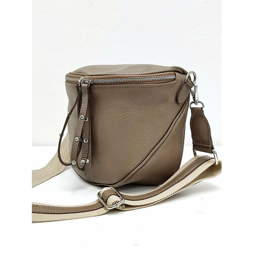 фото Сумка кросс-боди steffalini, фактура зернистая, коричневый