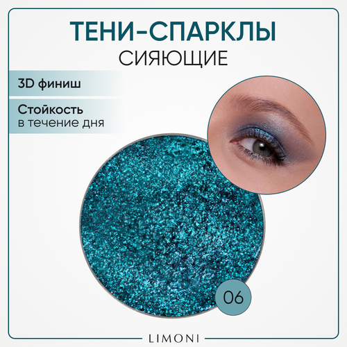 Тени для век Limoni Eye Shadow Prism, запасной блок 6 тон