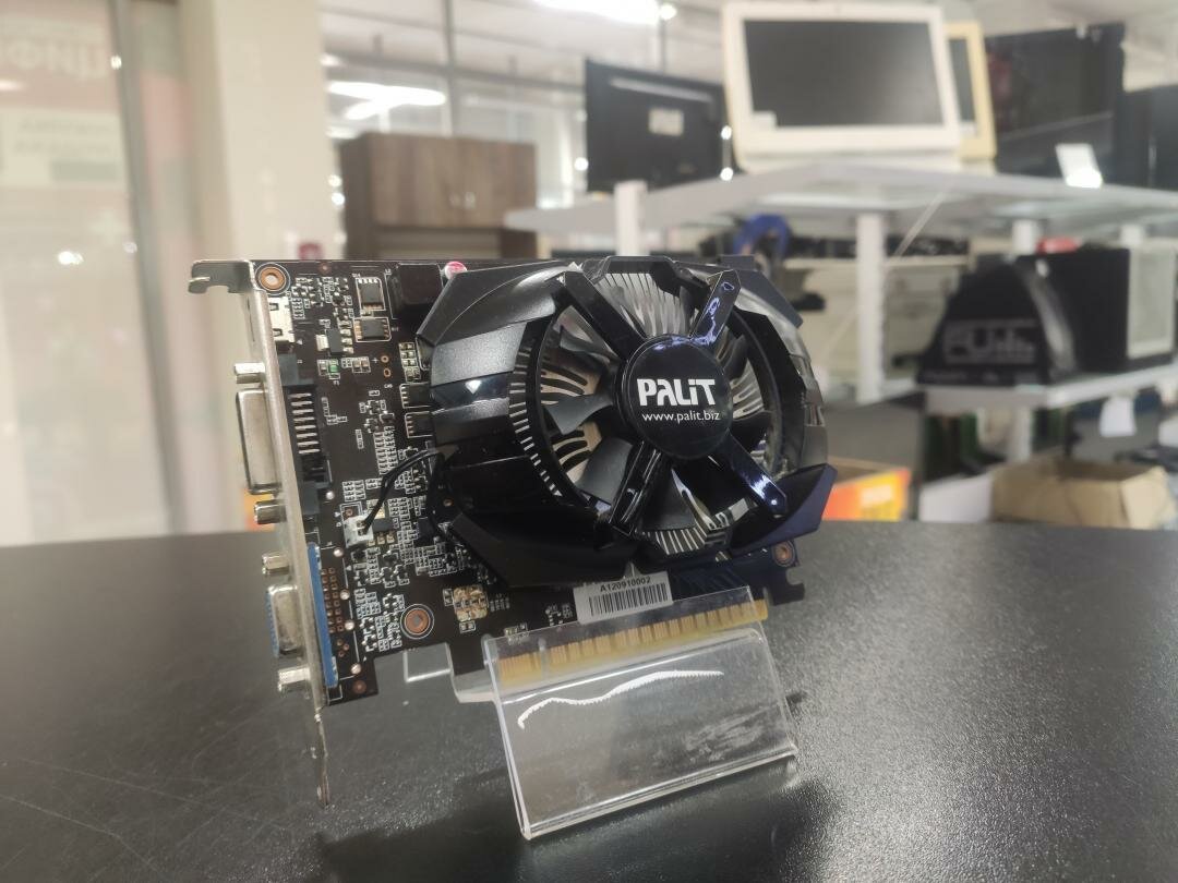 Видеокарта Palit GeForce GTX 650 1058Mhz PCI-E 3.0 1024Mb 5000Mhz 128 bit DVI Mini-HDMI HDCP