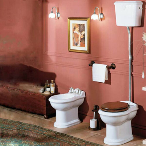 KERASAN Труба для высокого бачка состоит из 3-х частей цвет хром 32991₽