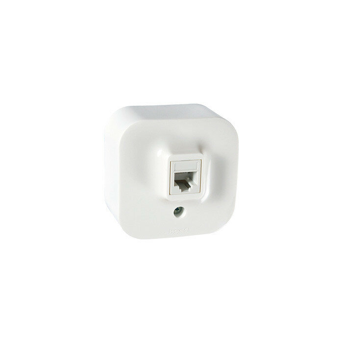 Розетка LEGRAND Quteo RJ 11 белая - фото №16