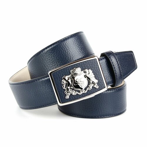 фото Ремень anthoni crown, размер 110, синий