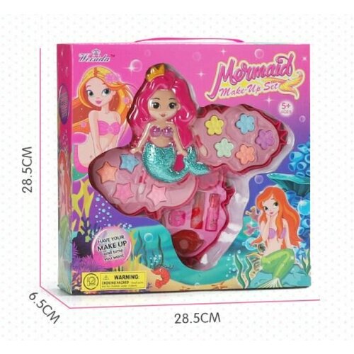 Набор косметики для девочек Русалка 28,5*28,5*6,5 см