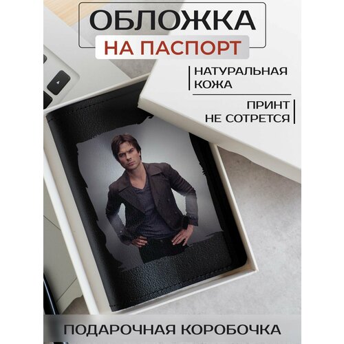 фото Обложка для паспорта russian handmade обложка на паспорт дневники вампира op02146, черный