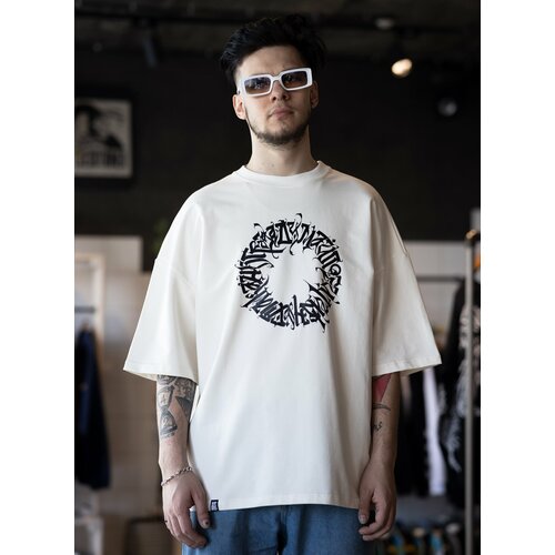 фото Футболка бордшоп#1, размер l, белый, черный