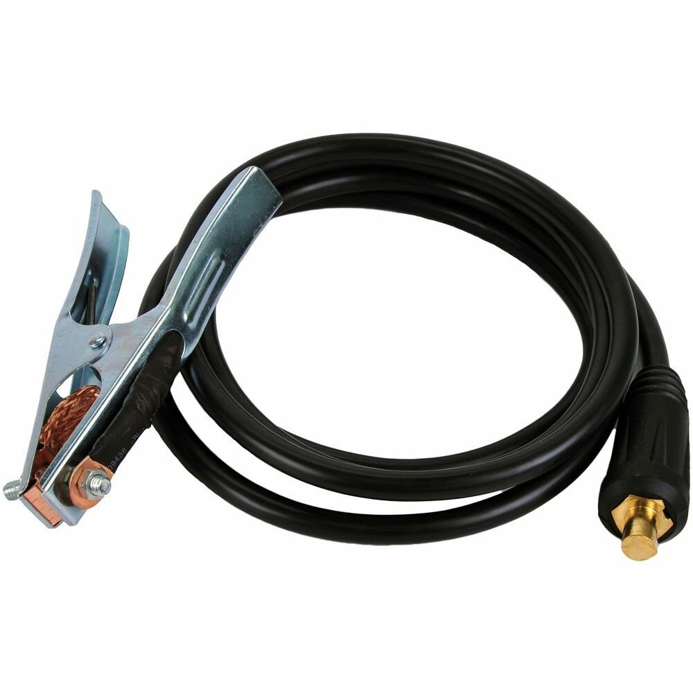 Сварочный каб. 3м с зажимом "масса" и вилкой DX50 Elitech 0606.000400