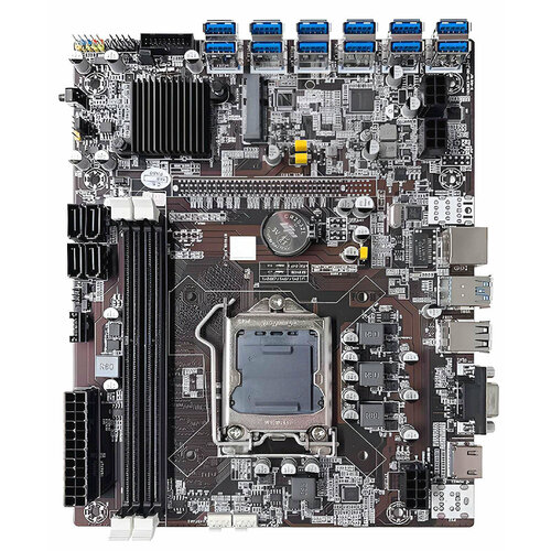 Материнская плата B75-BTC на 12GPU 12 PCI-E x1 сокет 1155 449000₽