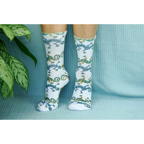 фото Носки шерстянки, размер 35/38, белый, красный