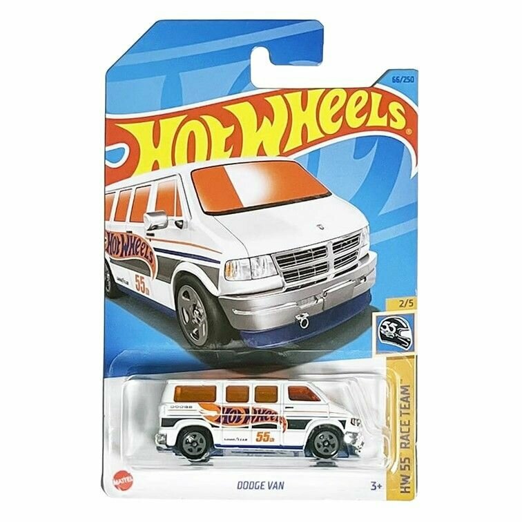 HKK28 Машинка игрушка Hot Wheels металлическая коллекционная Dodge Van белый