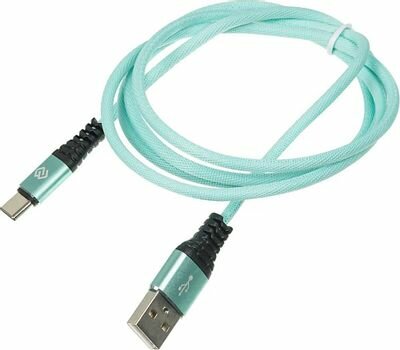 Кабель Digma TYPE-C-1.2M-BRAIDED-GR USB (m)-USB Type-C (m) 1.2м зеленый