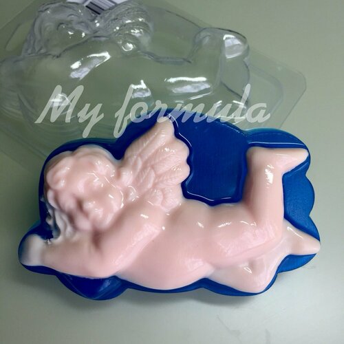 Ангел на облаке - форма для мыла пластик