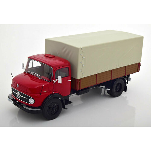 Mercedes L911 pick up with canvas top red grey