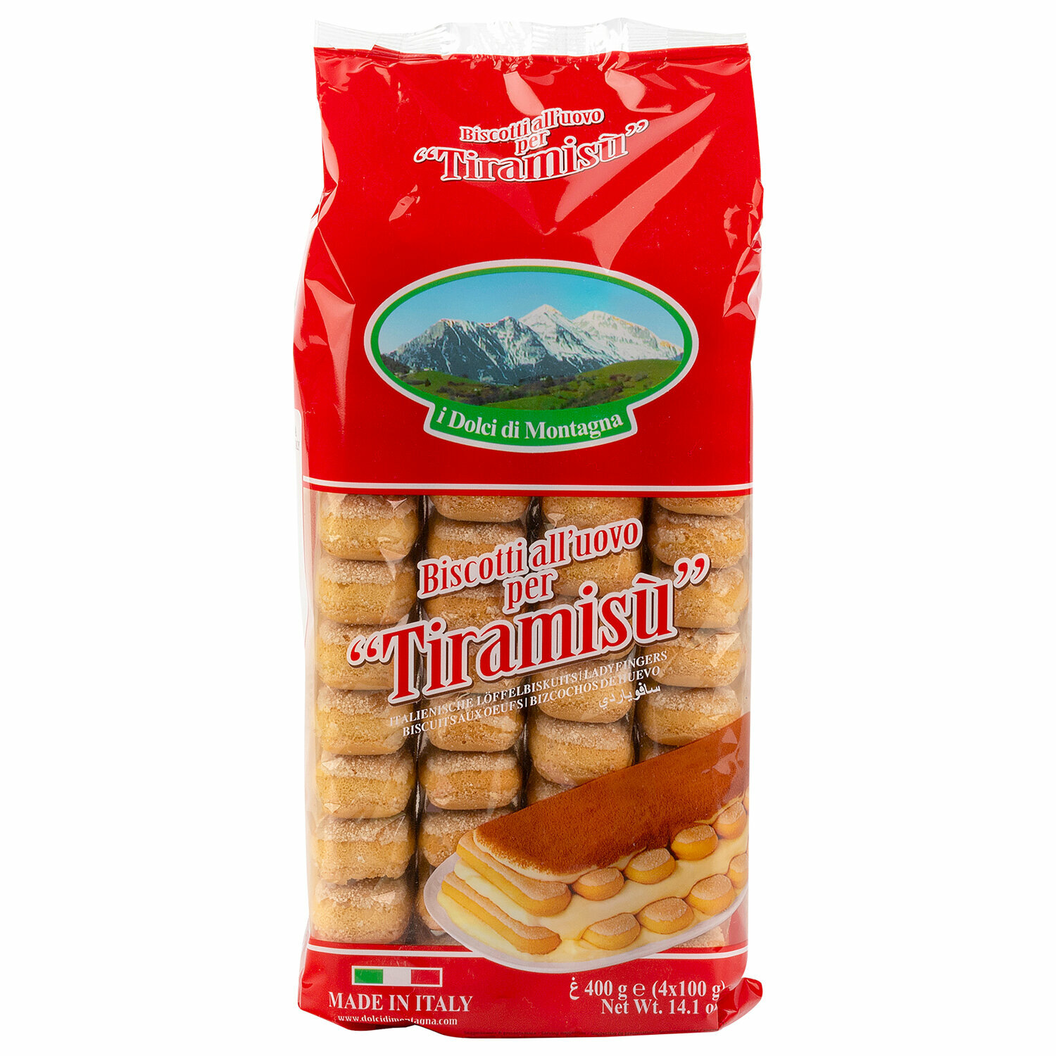 Печенье Bonomi I Dolci di Montagna сахарное для тирамису 400г Bonomi Spa-Via Vazzi - фото №20