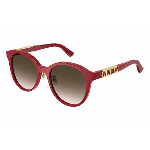Солнцезащитные очки GUCCI, красный, коричневый gucci gg 1175 sk 002
