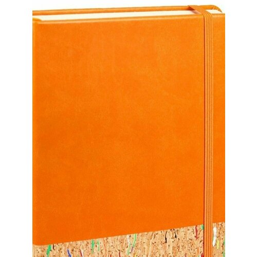 ежедневник недатированный а5 136 листов marseille обложка искусственная кожа оранжевый Ежедневник недатированный пробка софт. Оранжевый, 136 листов