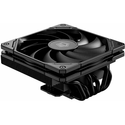 ID-Cooling Кулер для процессора ID-COOLING IS-67-XT BLACK LGA1700/1200/115X/AM5/AM4 низкопрофильный высота 67mm (18шт/кор, TDP 150W, PWM, 6 тепл. трубок + медная база, FAN 120mm) BOX кулер id cooling dk 03i rgb pwm pwm lga 1150 51 55 56 36шт кор tdp 100w pwm fan 120mm rgb led box