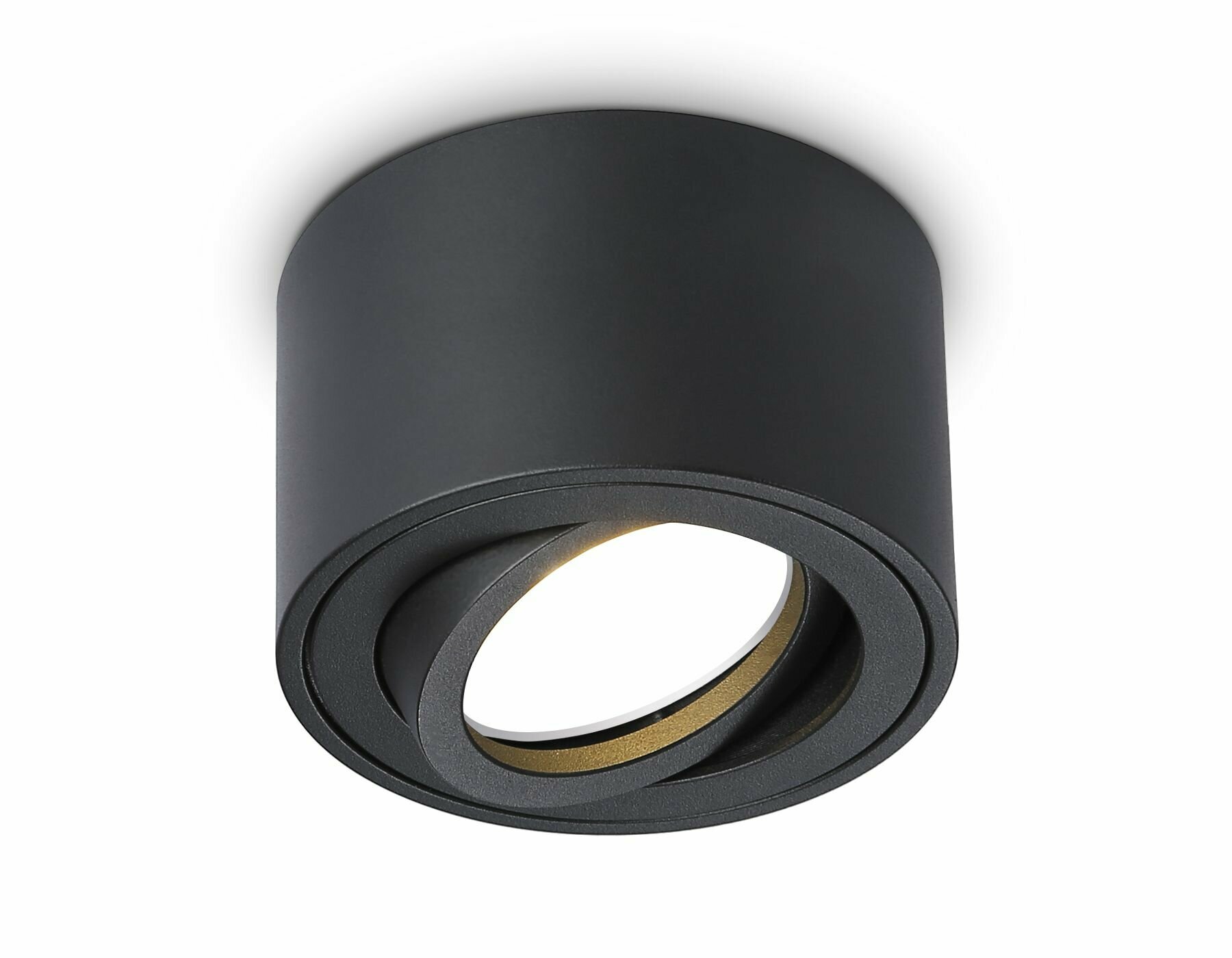 Спот, Накладной поворотный светильник с врезным отверстием GU5.3 D80*50, черный песок