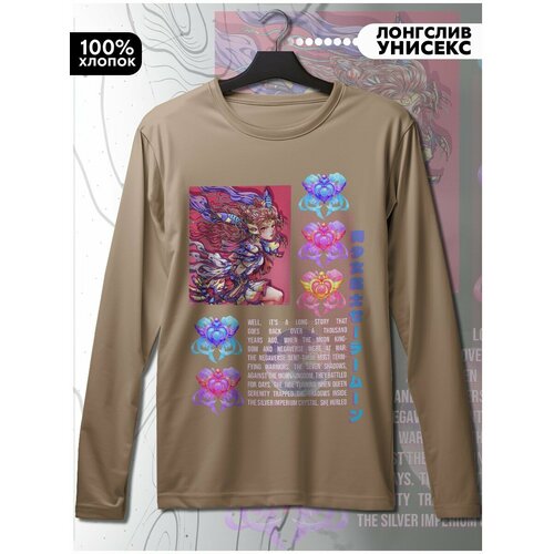 фото Лонгслив hypnotica, размер l, бежевый