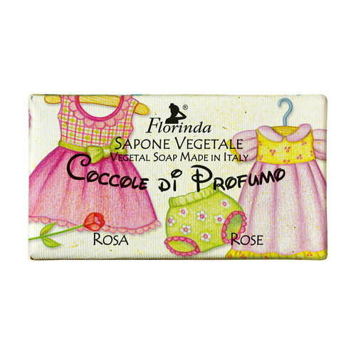 Мыло с ароматом розы 100 мл Florinda Soap Rose мыло с ароматом розы вариегата florinda soap variegated rose