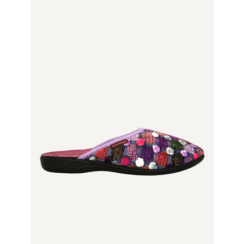 фото Тапочки adanex, размер 39, фиолетовый, мультиколор