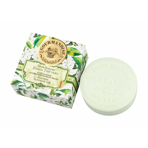 Натуральное мыло с ароматом жасмина и зеленого чая Gourmandise Savon Parfume Jasmin The Vert