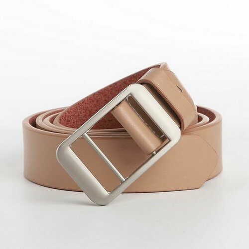 фото Ремень сима-ленд, размер 100, бежевый сима-лэнд