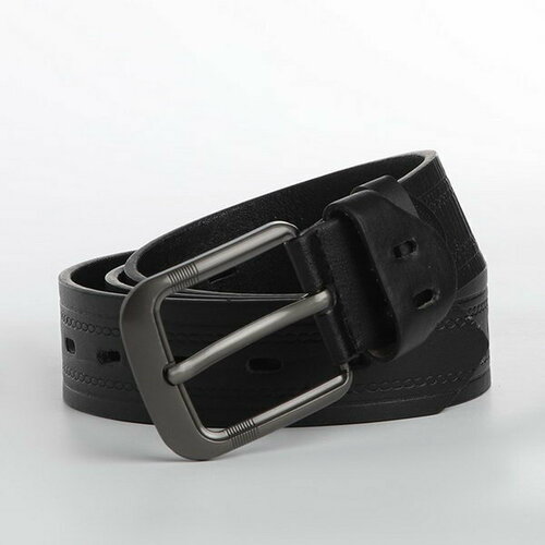 фото Ремень сима-ленд, размер 110, черный сима-лэнд