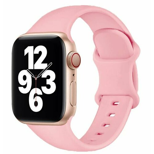 Силиконовый ремешок для Apple Watch Light Pink 38-40мм lovely smile pink pocket watch doctor portable usb rechargeable pen light nurse retractable watch exquisite medical gifts set