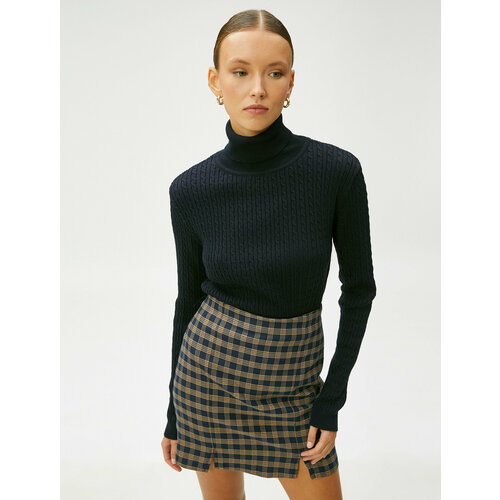 фото Свитер koton, размер 44, синий, черный