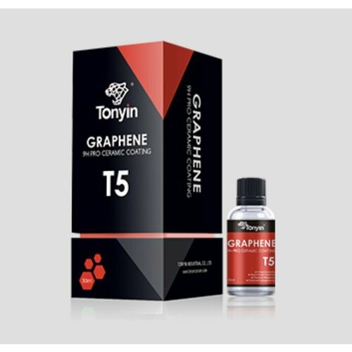 T5A Графеновое керамическое покрытие для кузова GRAPHENE 9H PRO CERAMIC COATING TONYIN, 30 мл.