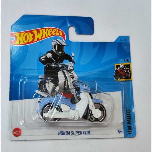 Hot Wheels Машинка базовой коллекции HONDA SUPER CUB голубой 5785/HKH74 hot wheels машинка базовой коллекции honda super cub custom 5785 hkg43