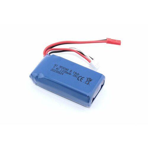 Аккумулятор Li-Pol 7.4v 903048 1100mah разъем JST аккумулятор li pol 7 4v 7534100 2700mah разъем ec2