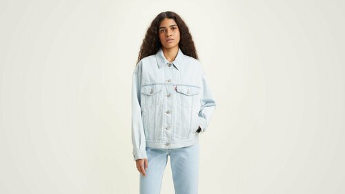 Джинсовая куртка  Levis, размер L, голубой