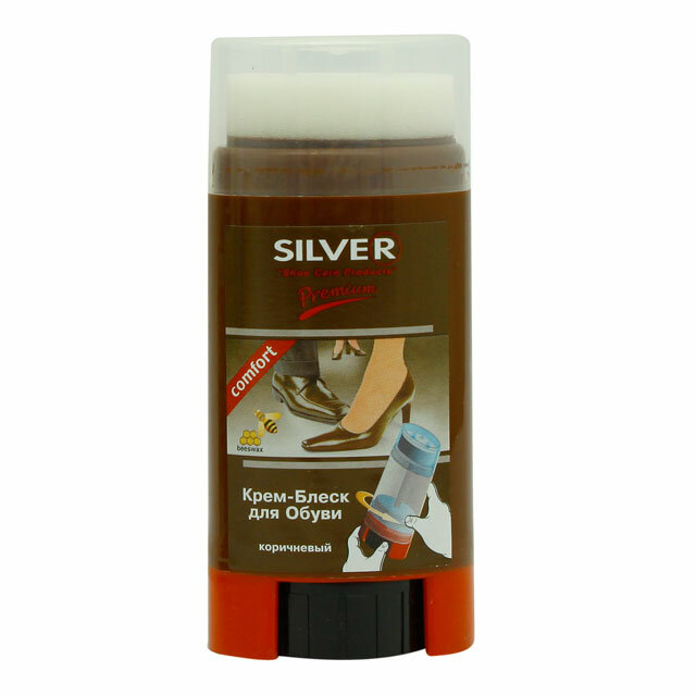 Крем-блеск для обуви Silver Premium Comfort коричневый, 50 мл - фото №9